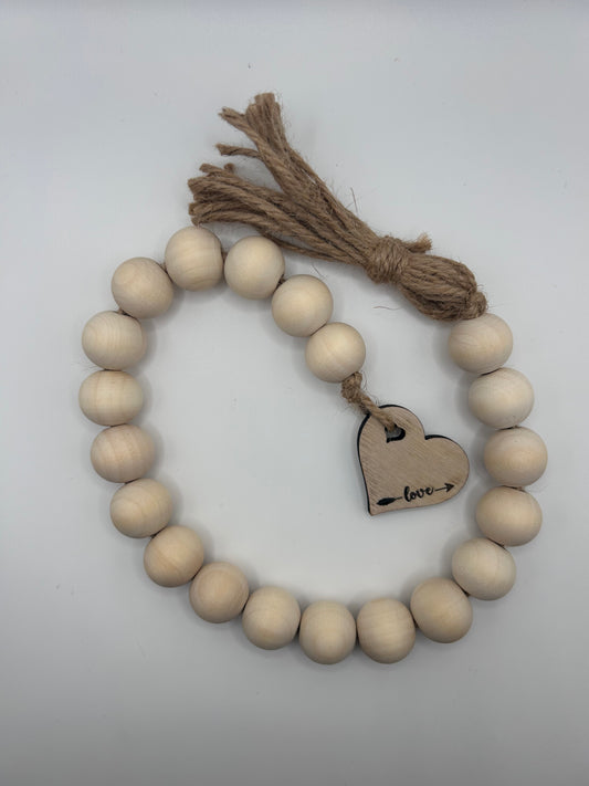 Farmhouse Wooden Decorative Beads